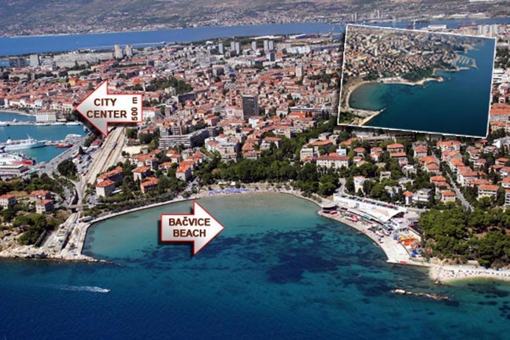 Appartamento Apartman Bacvice Spalato Esterno foto
